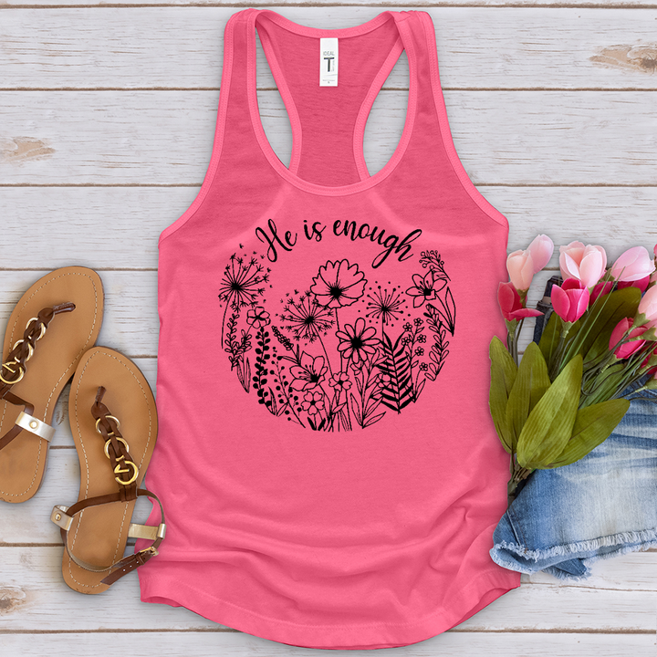 He Is Enough Wildflowers Tank Top