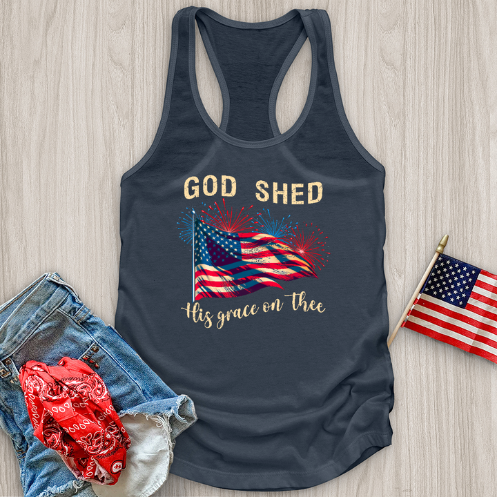 God Shed Firework Flag Tank Top