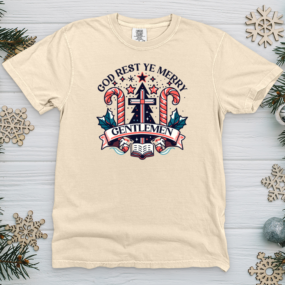 God Rest Ye Merry Gentlemen Heavy Cotton Comfort Colors Tee
