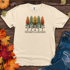 Vintage Nature Trio Pine Trees Heavy Cotton Comfort Colors Tee