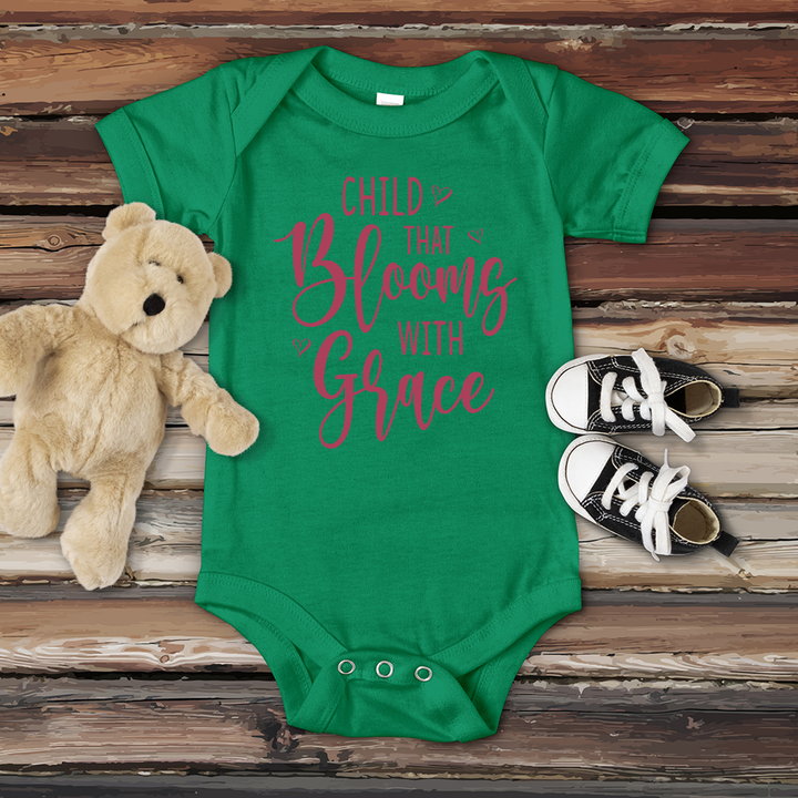 Child Bloom with Grace Baby Onesie