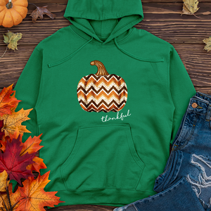 Thankful Sparkling Festive Pumpkin Midweight Hoodie