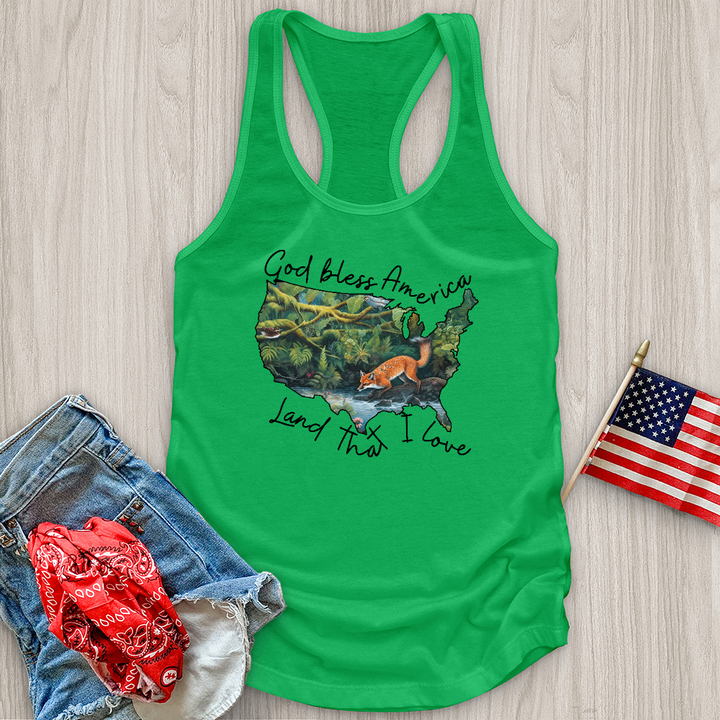 Forest With Animals in It Tank Top