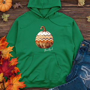 Thankful Retro Cozy Pumpkin Midweight Hoodie