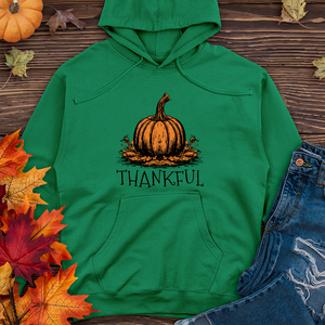 Thankful Orange Pumpkin Midweight Hoodie