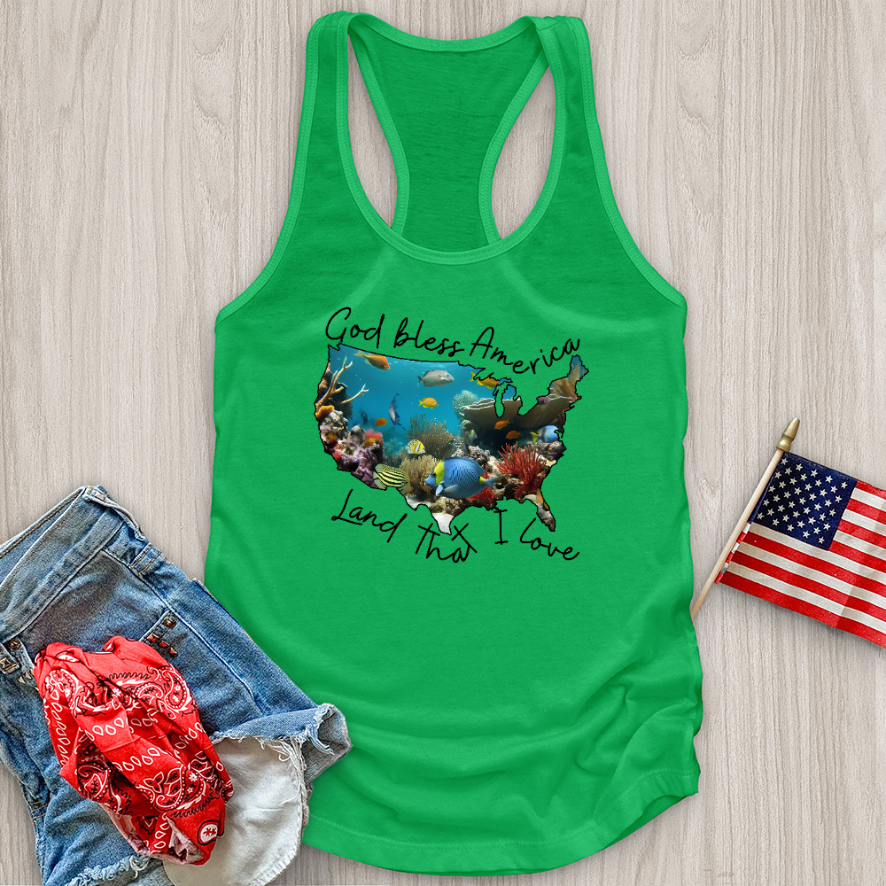 Ocean With Animals in It Tank Top