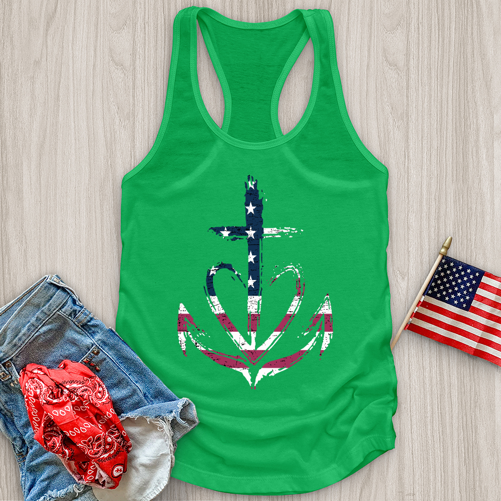 Flag Heart Tank Top