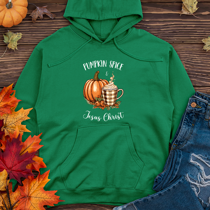 Pumpkin Spice & Jesus Midweight Hoodie