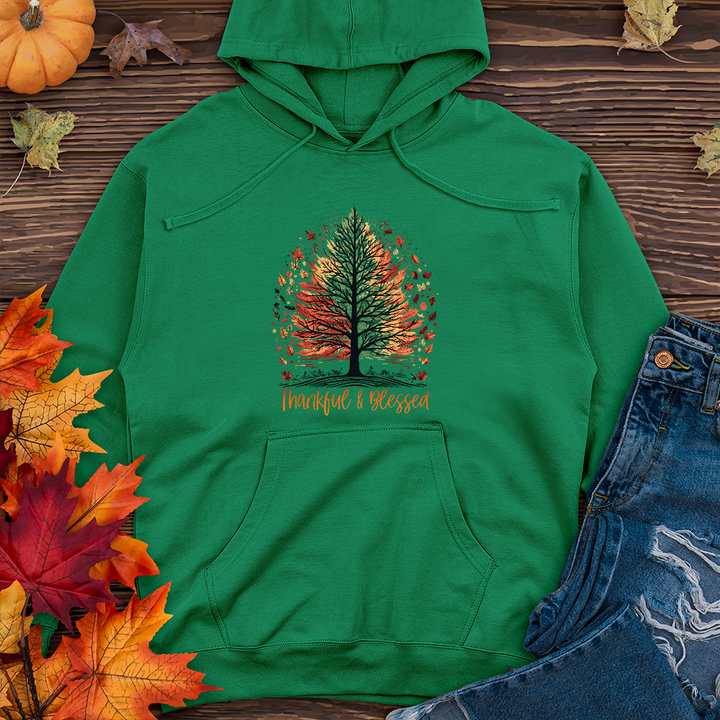 Thankful Blessed Woodland Journey Midweight Hoodie