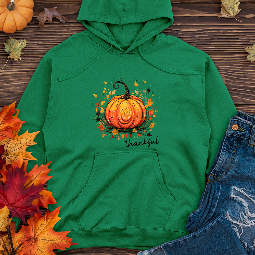 Thankful Pumpkin Swirl Midweight Hoodie