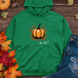 Sparkling Thankful Pumpkin Midweight Hoodie