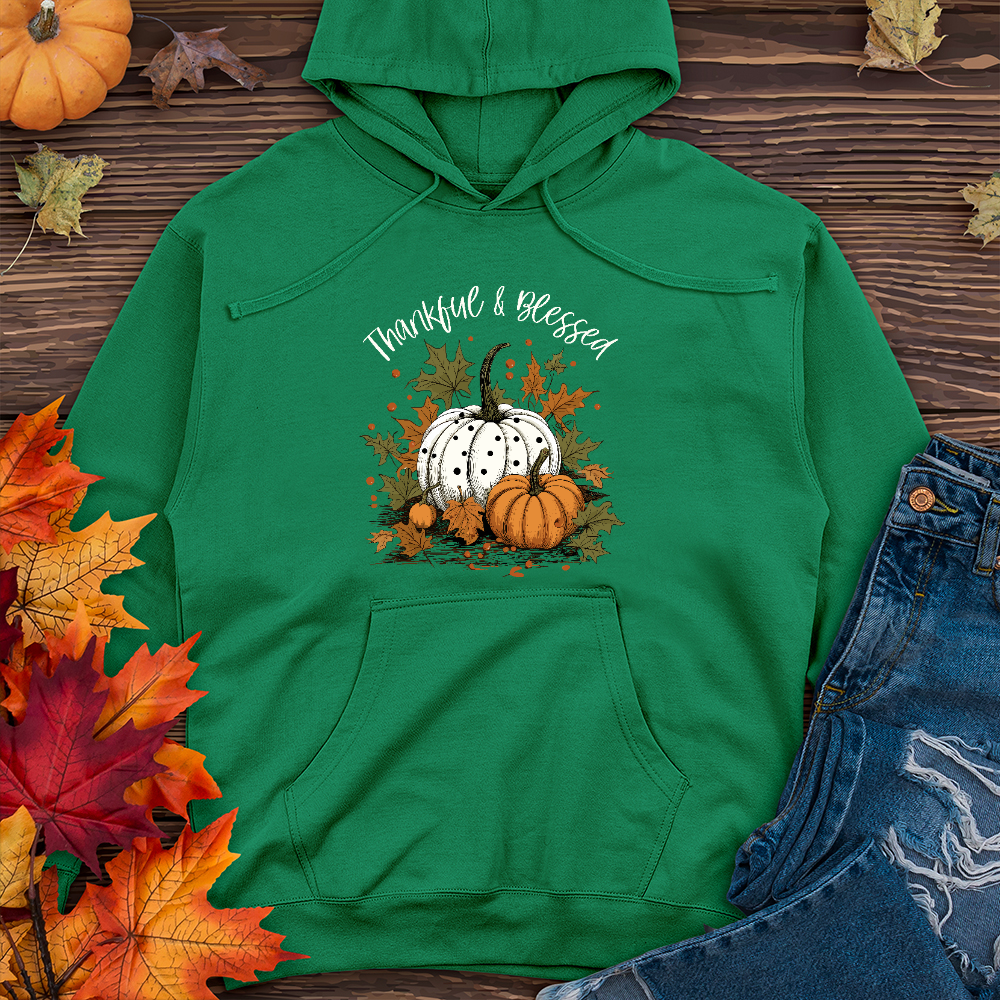 Thankful & Blessed Pumpkin Patch Midweight Hoodie