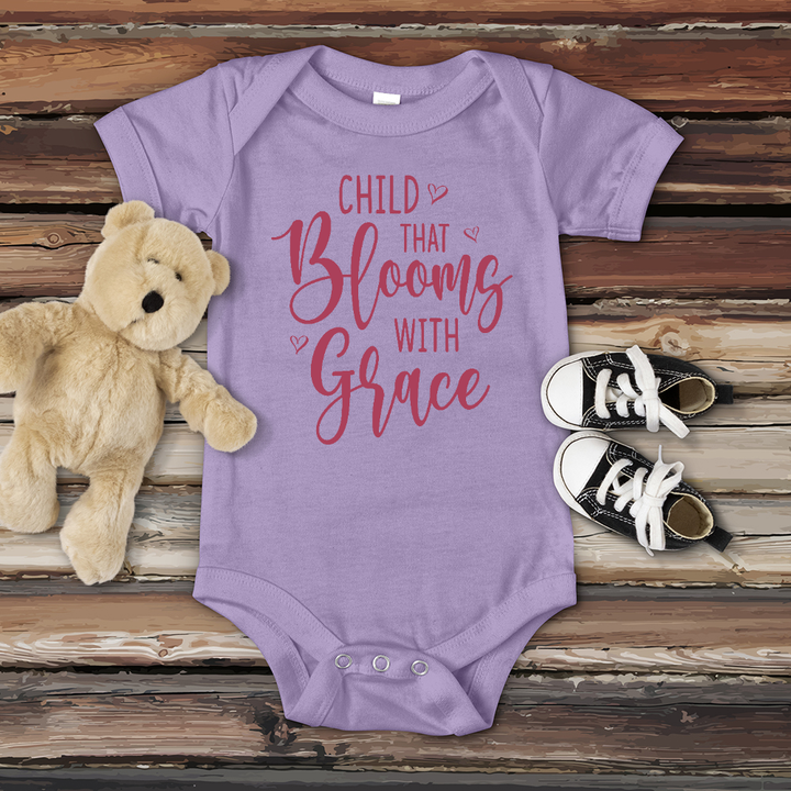 Child Bloom with Grace Baby Onesie