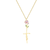 Lavender Gold Faith Necklace