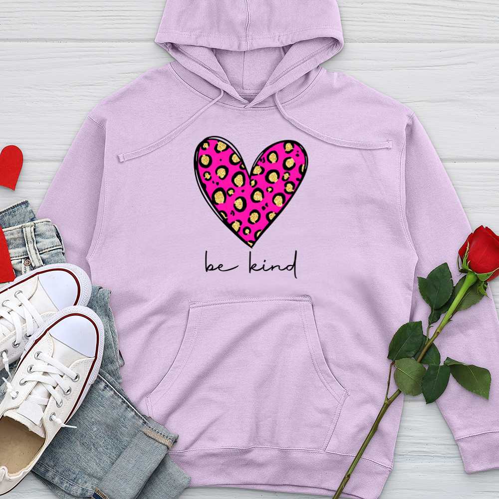 Be Kind Heart Midweight Hooded Sweatshirt