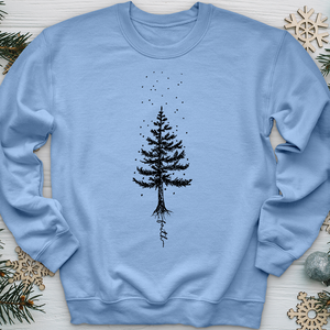 Rooted In Faith Pine Tree Crewneck