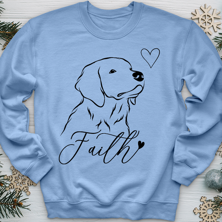 Faith Dog Sketch Crewneck