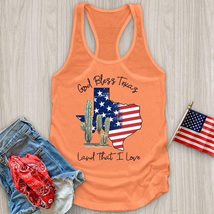 God Bless Texas Tank Top