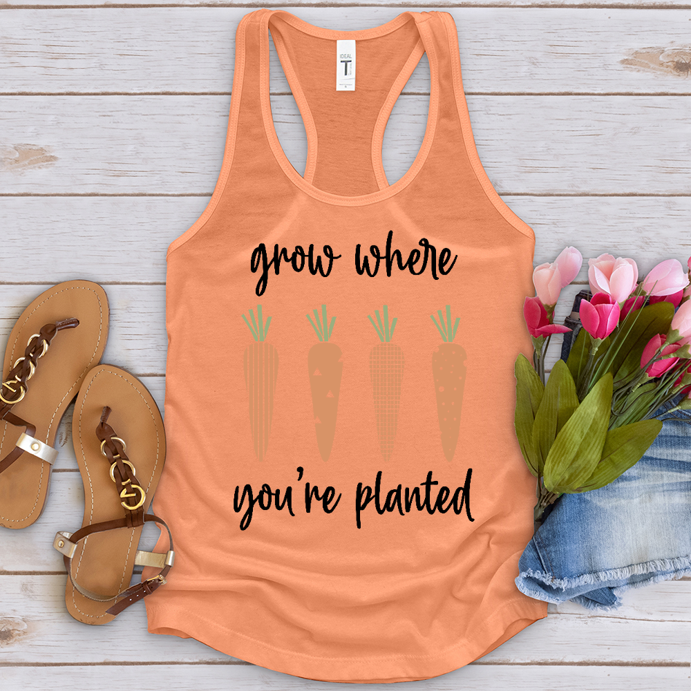 Grow Where You're Planted Carrots Tank Top