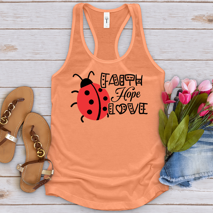 Faith Hope Love Lady Tank Top