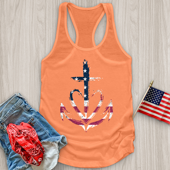 Flag Heart Tank Top