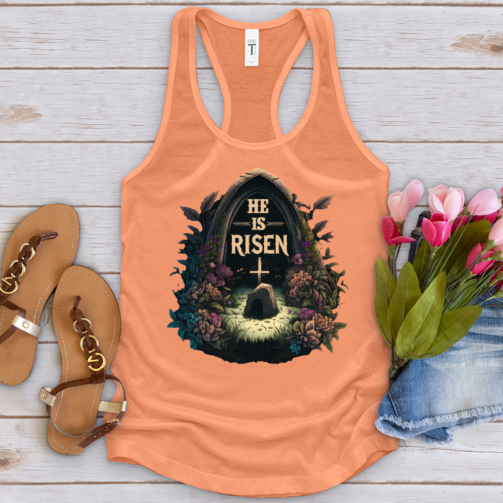 He Is Risen Grave Tank Top