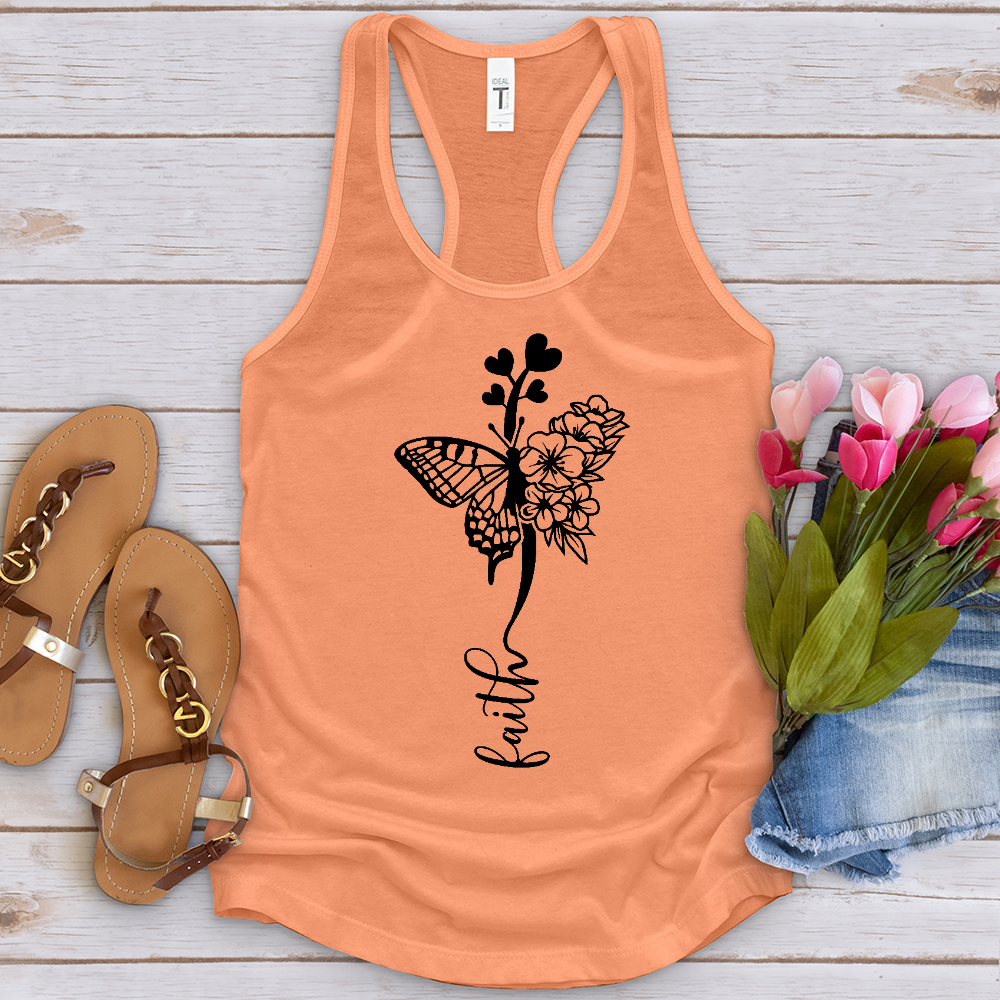 Faith Butterfly Hearts Tank Top