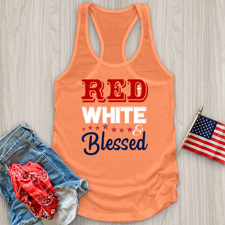 Red White & Blessed Tank Top