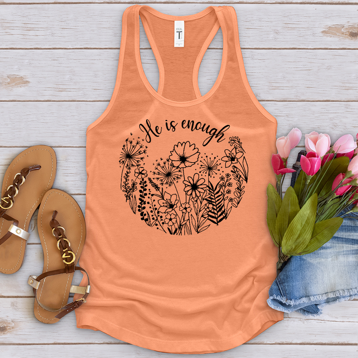 He Is Enough Wildflowers Tank Top