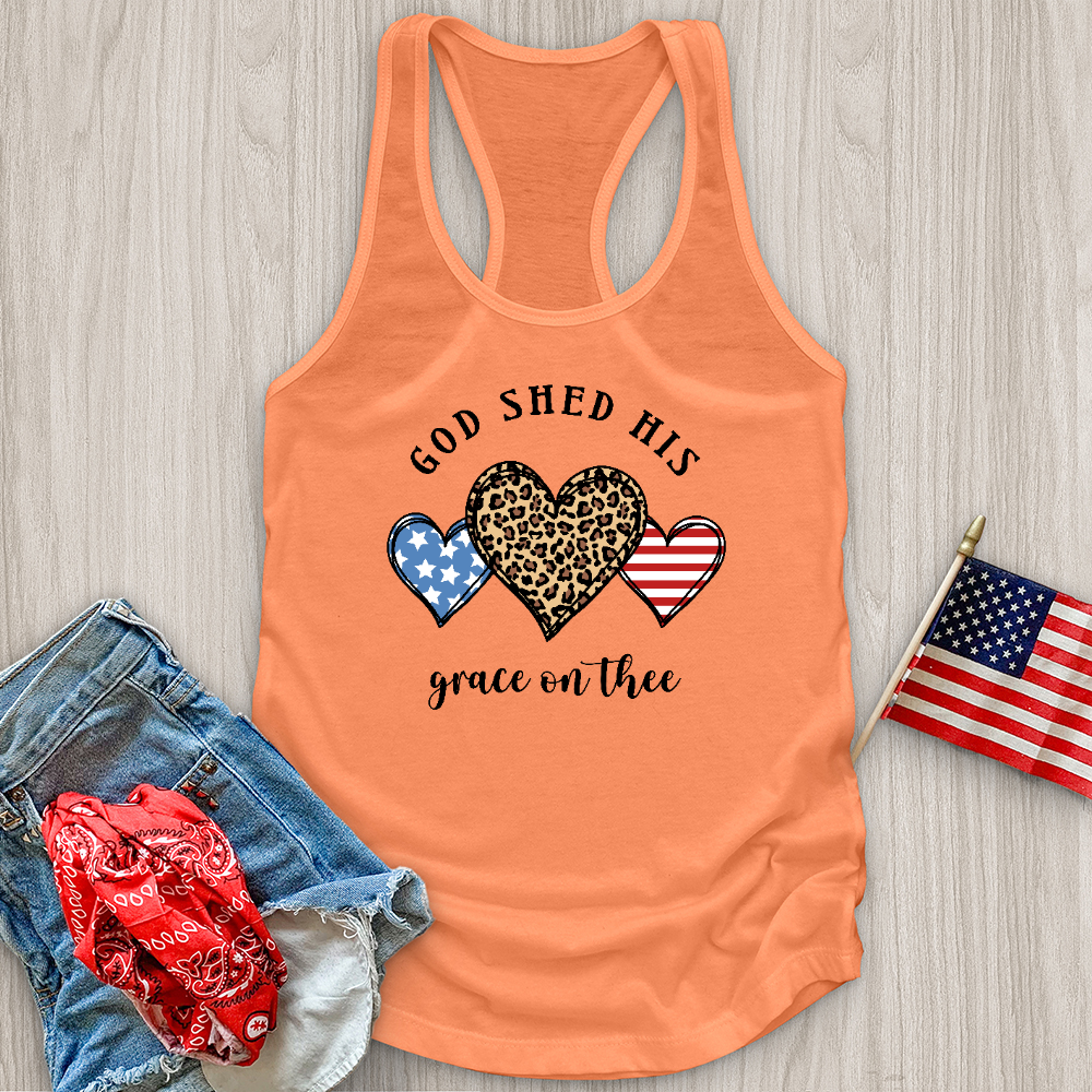 American Flag Heart Tank Top