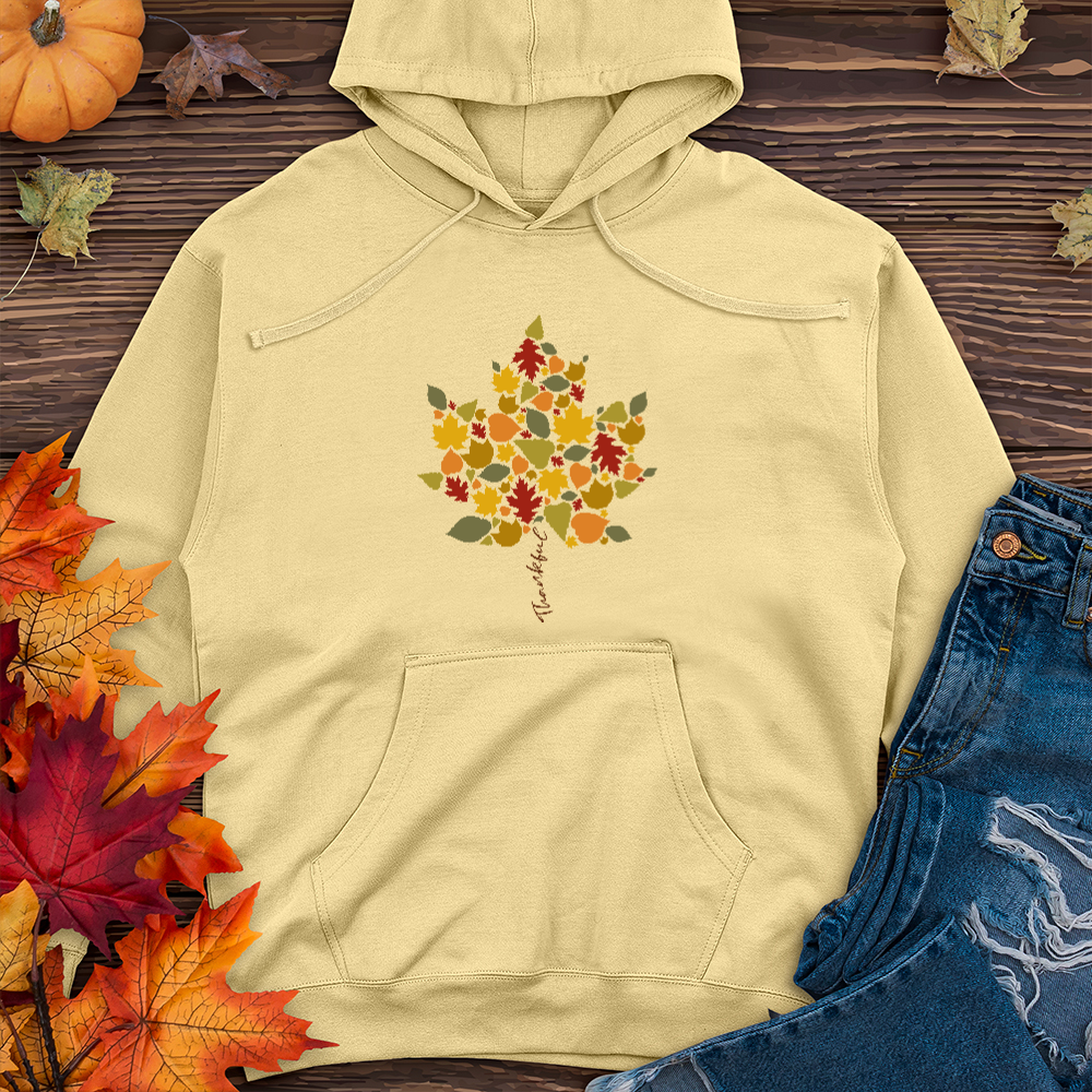 Thankful Leaf Stem Midweight Hoodie