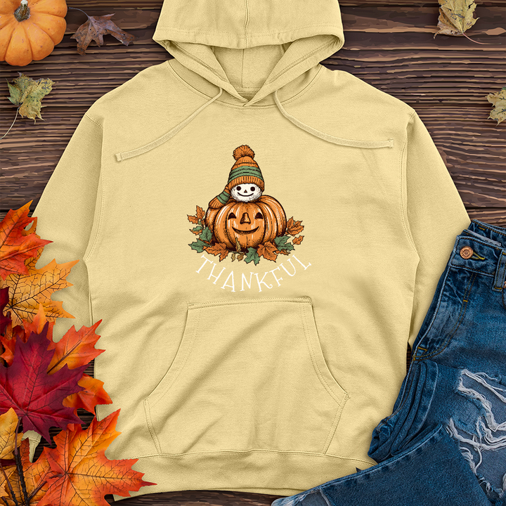 Thankful Happy Pumpkins Midweight Hoodie