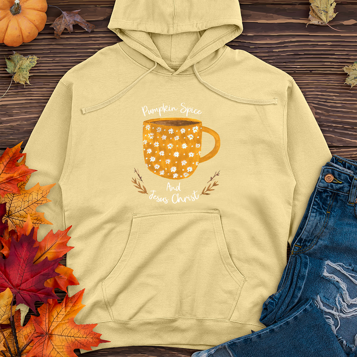 Pumpkin Spice and Jesus Christ   Midweight Hoodie