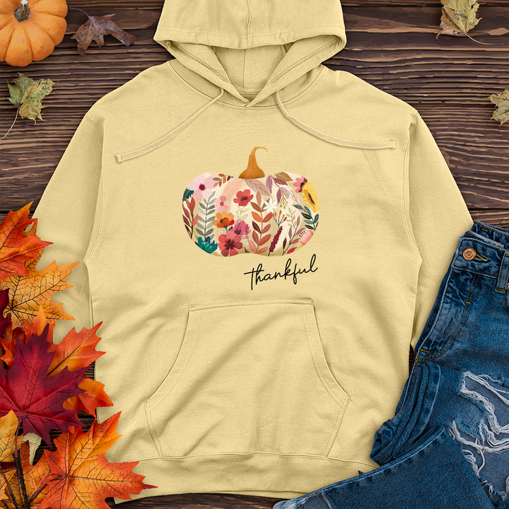 Thankful Garden Pumpkin   Midweight Hoodie