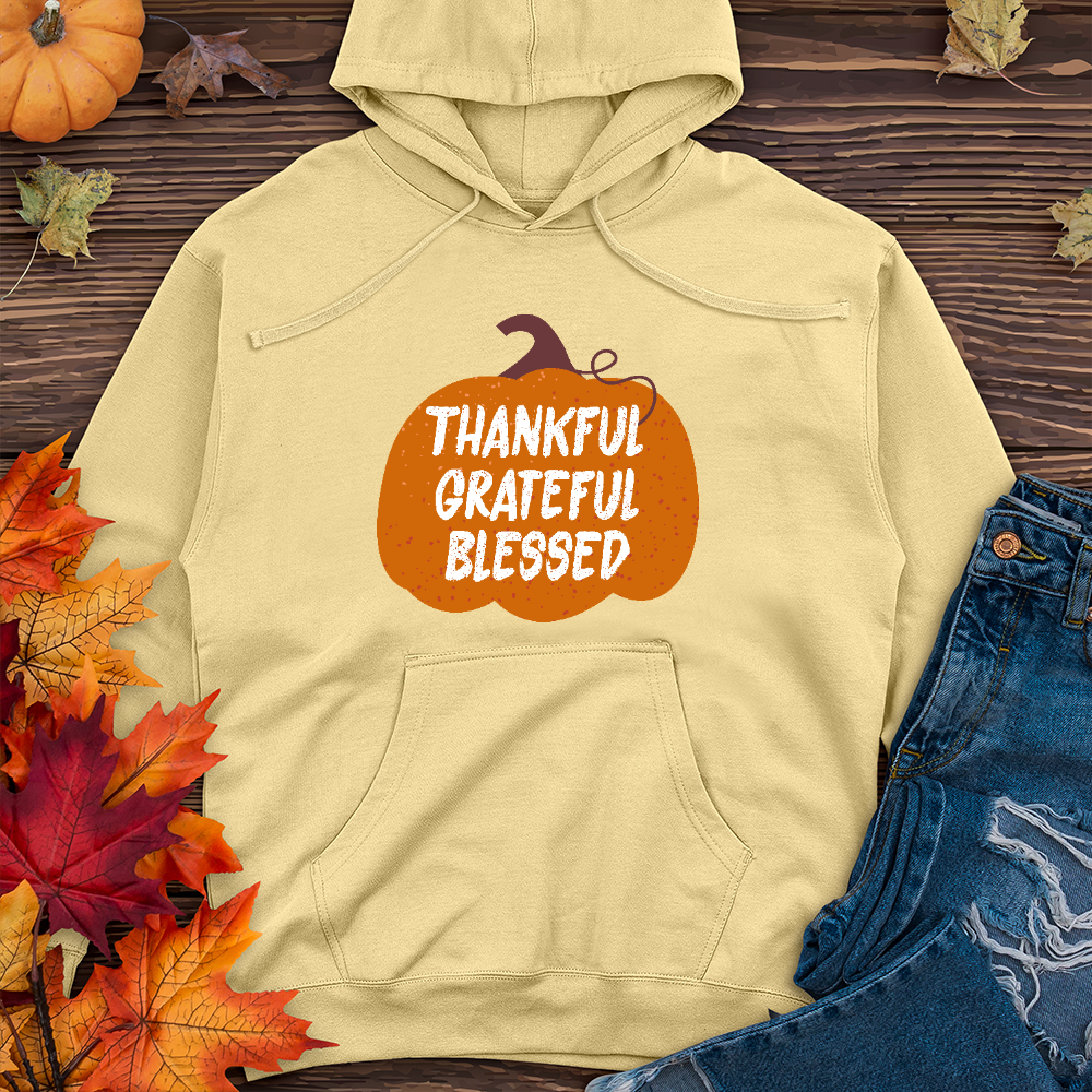 TGB Autumn Pumpkin Scene   Midweight Hoodie