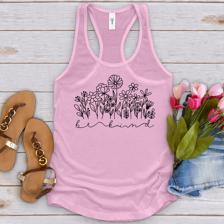 Be Kind Garden Black Tank Top