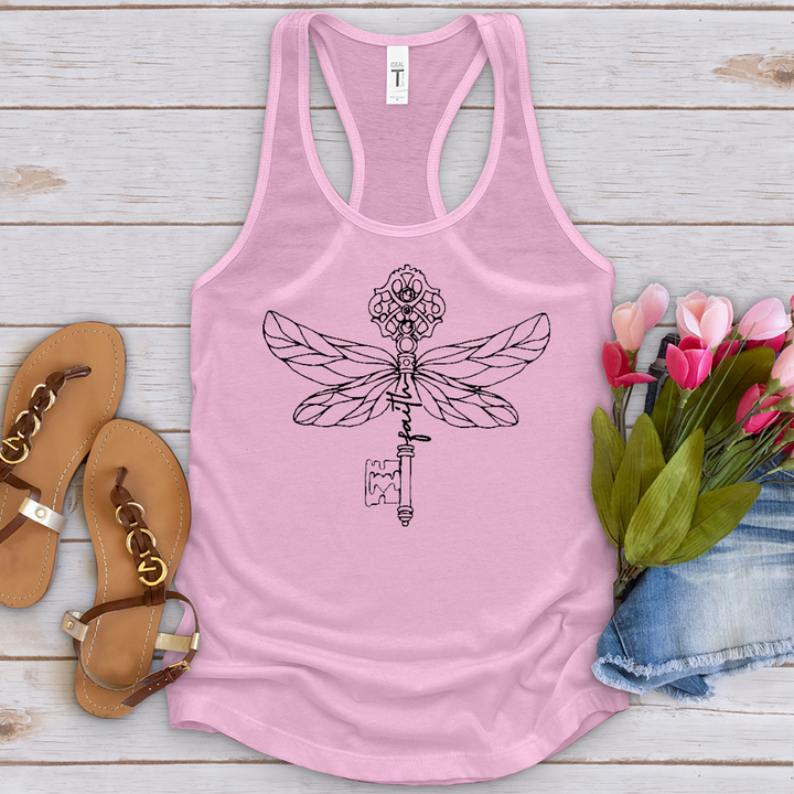 Faith Key Dragonfly Tank Top