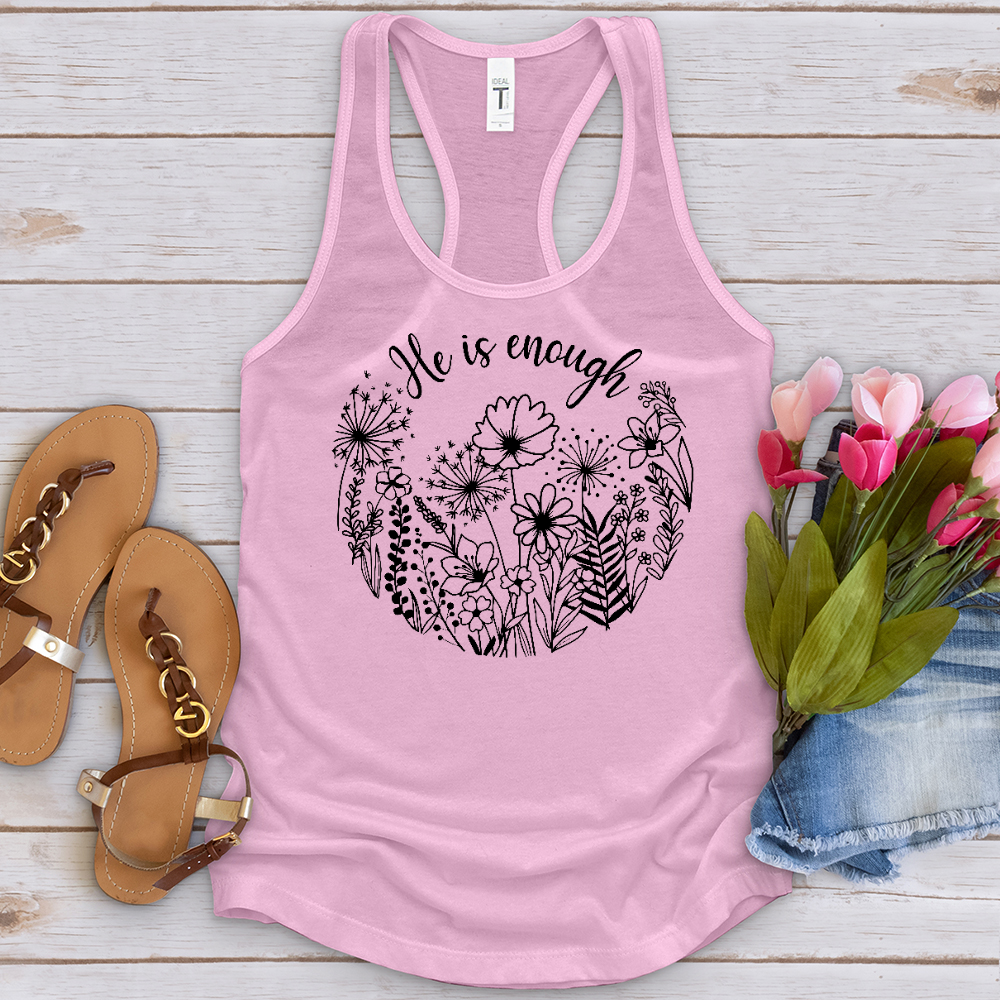 He Is Enough Wildflowers Tank Top