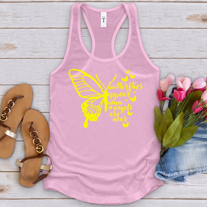 Butterflies Appear Yellow Tank Top