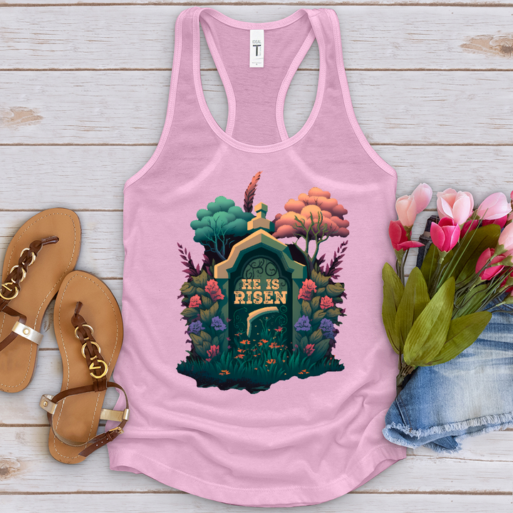 He Is Risen Grave 2 Tank Top