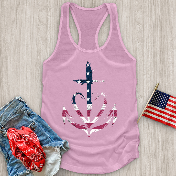 Flag Heart Tank Top