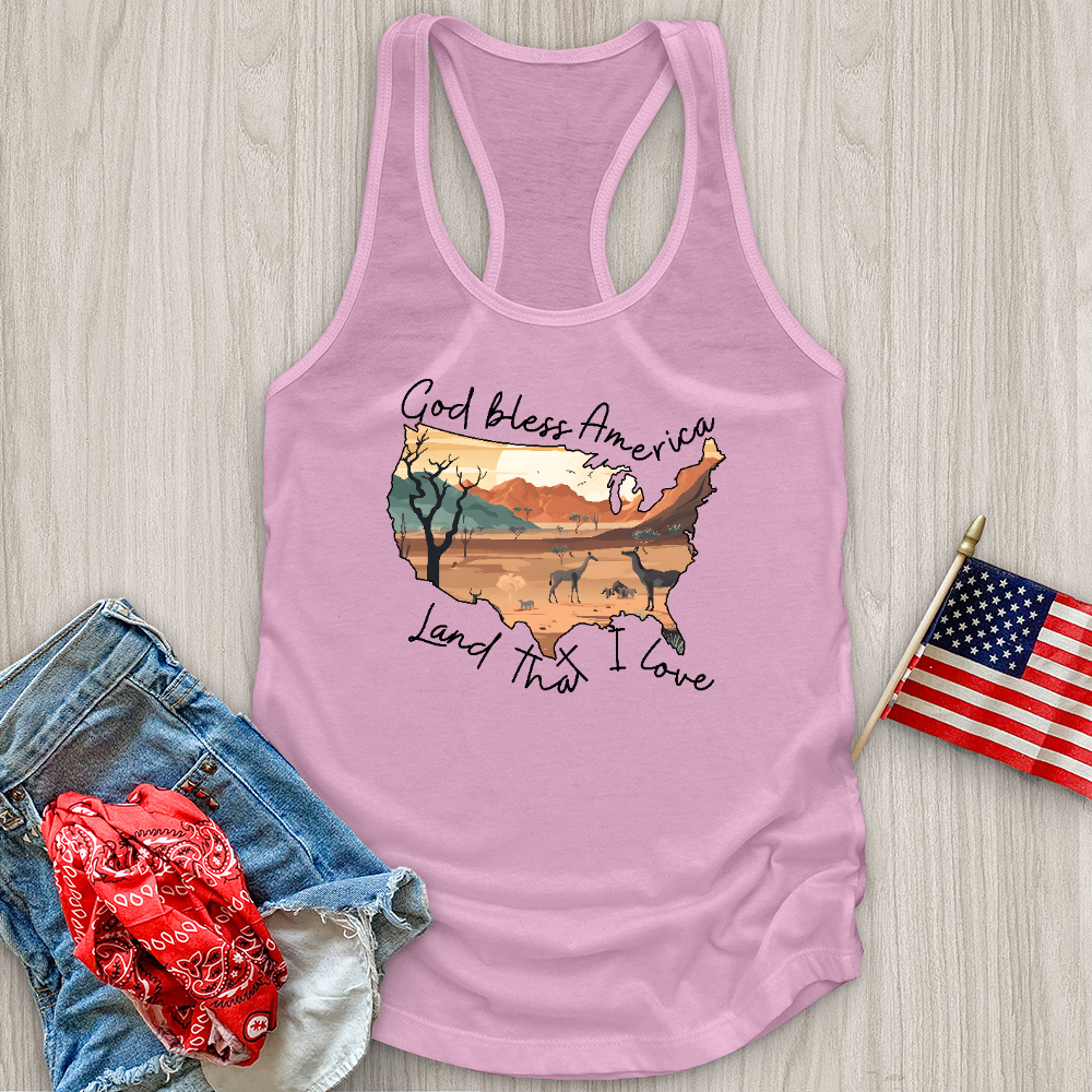 Desert With Animal Tank Top