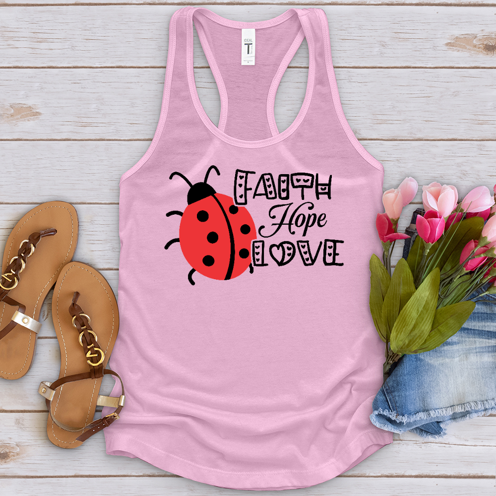 Faith Hope Love Lady Tank Top