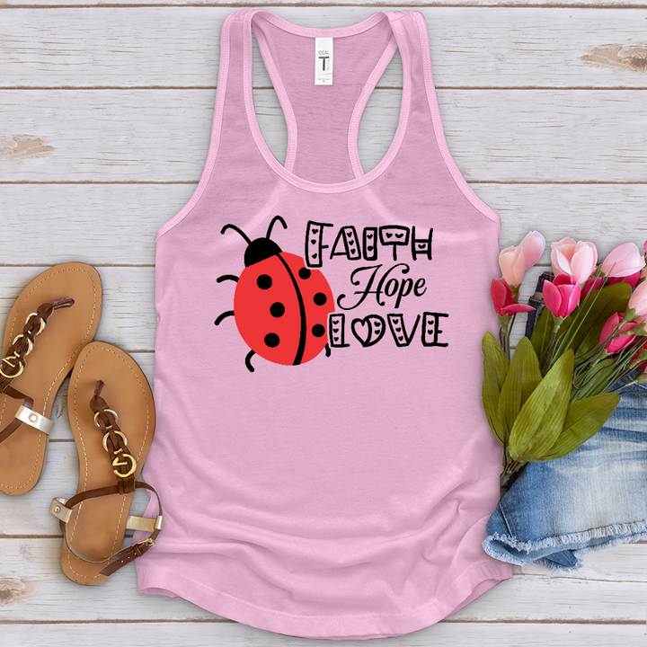 Faith Hope Love Lady Tank Top