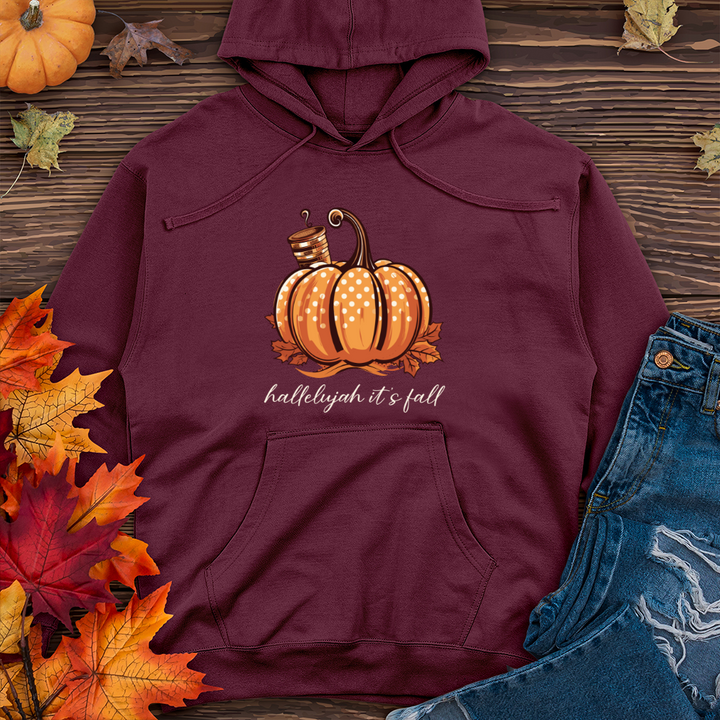 Hallelujah its Fall 2 Midweight Hooded Sweatshirt