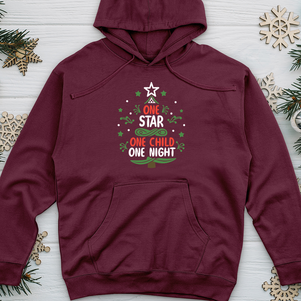 One Star One Child One Night Midweight Hooded Sweatshirt