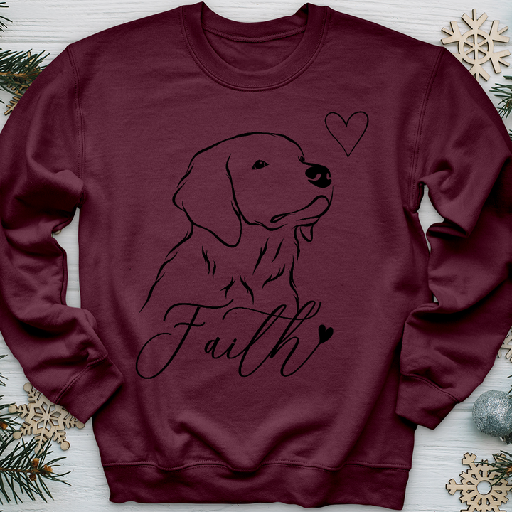 Faith Dog Sketch Crewneck