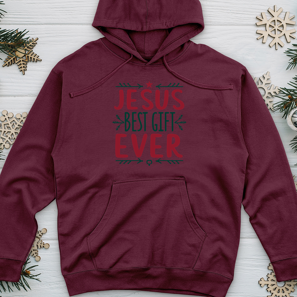 Jesus Best Gift Ever 02 Midweight Hooded Sweatshirt