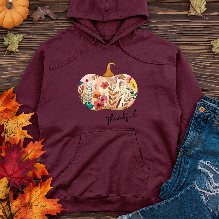 Thankful Garden Pumpkin   Midweight Hoodie