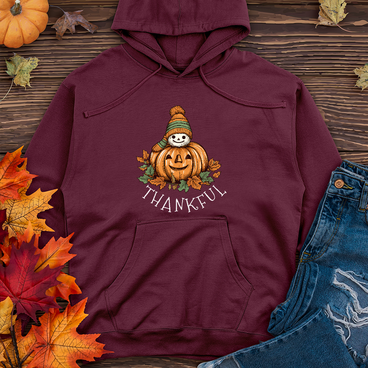 Thankful Happy Pumpkins Midweight Hoodie